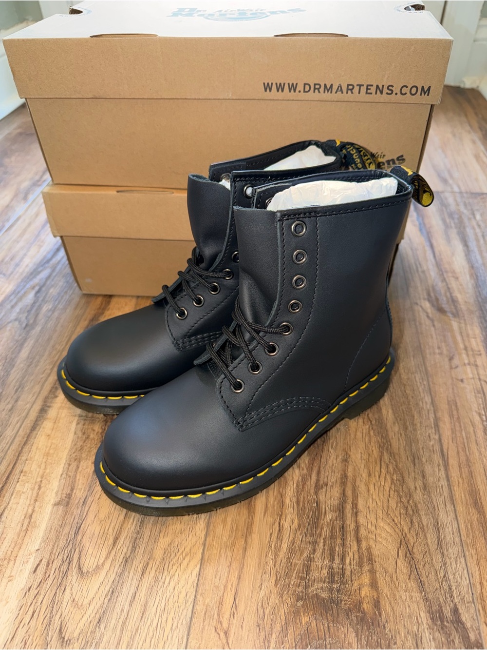 Dr. Martens 1460 Black Leather Lace-Up Boots